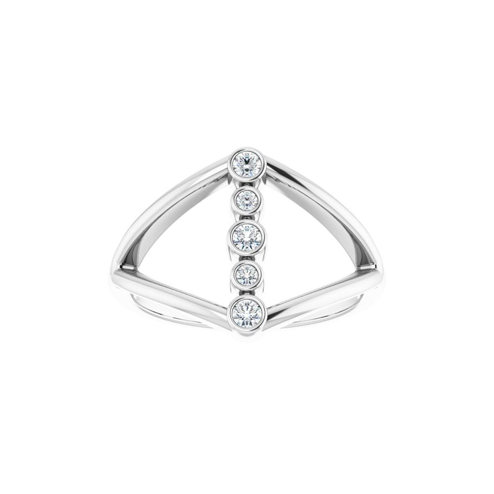 Natural Diamond Geometric Ring