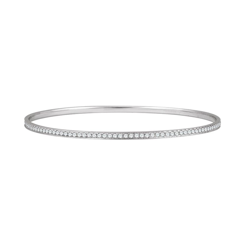 1 1/2 CTW Natural Diamond Bangle Bracelet