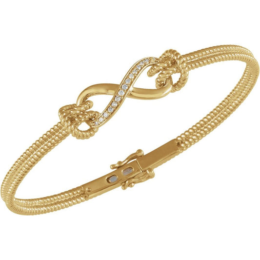 Infinity Rope Bangle Bracelet