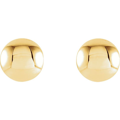 Convex Stud Earrings