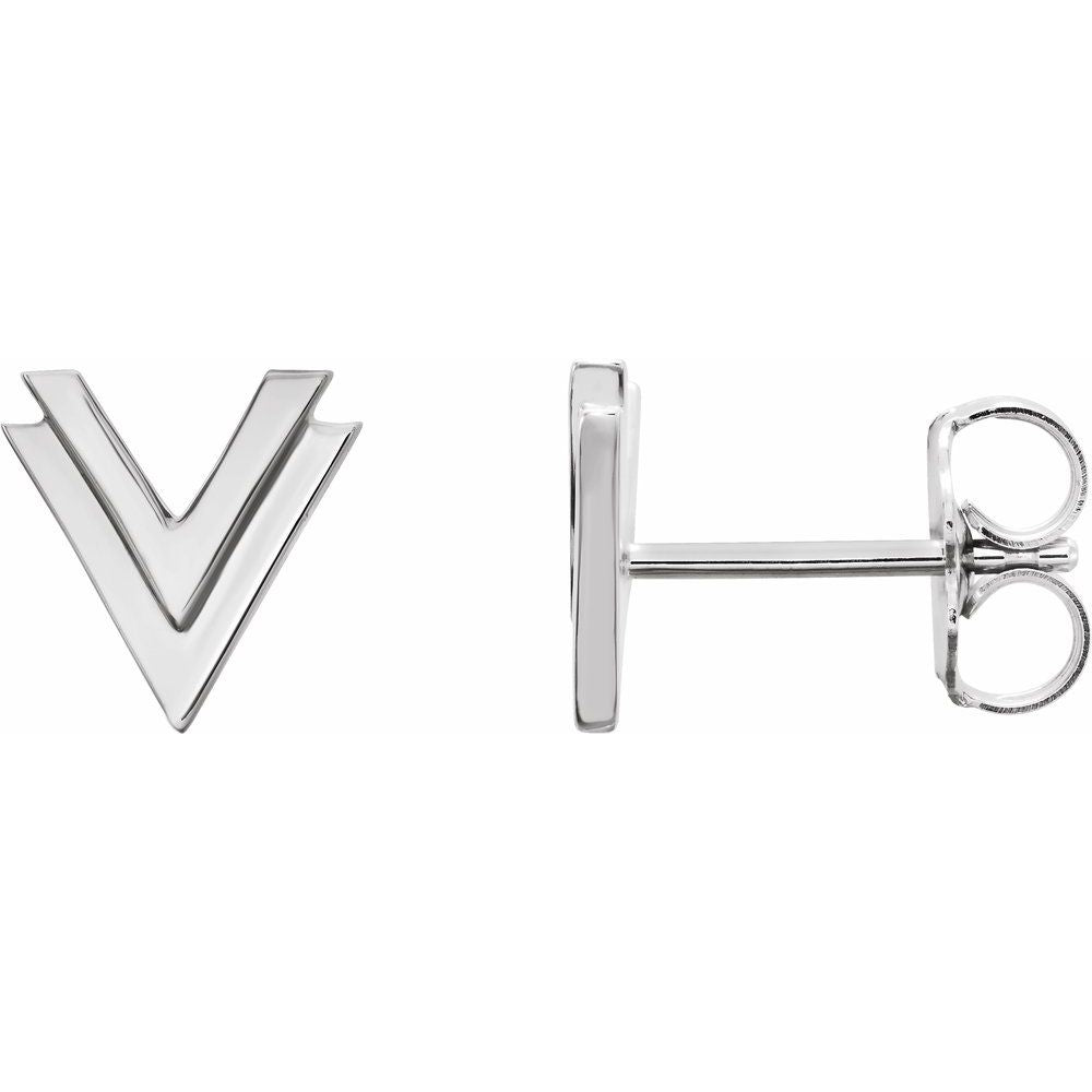 Double V Earrings