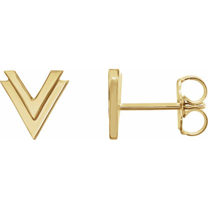 Double V Earrings