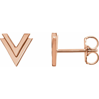 Double V Earrings