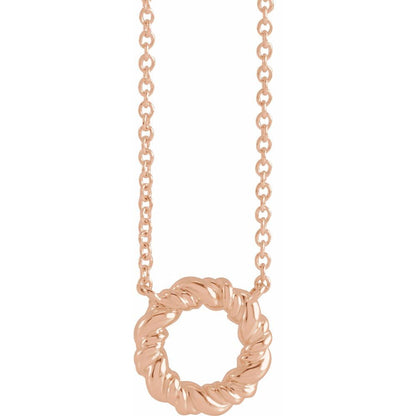 Rope Circle Necklace